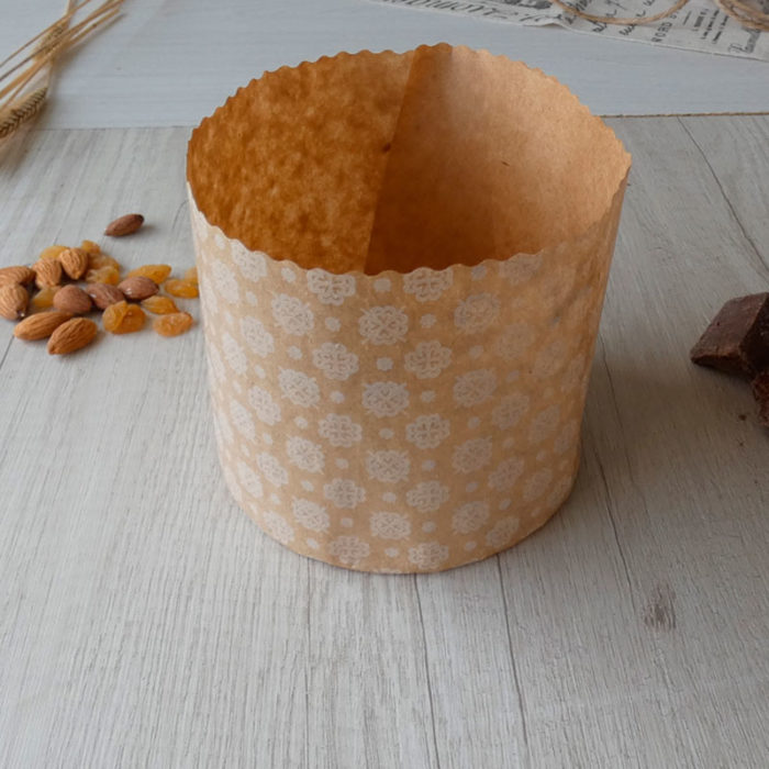 Molde papel horneable para panettone de 700 grs